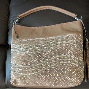 Bling Taupe Shoulder Bag